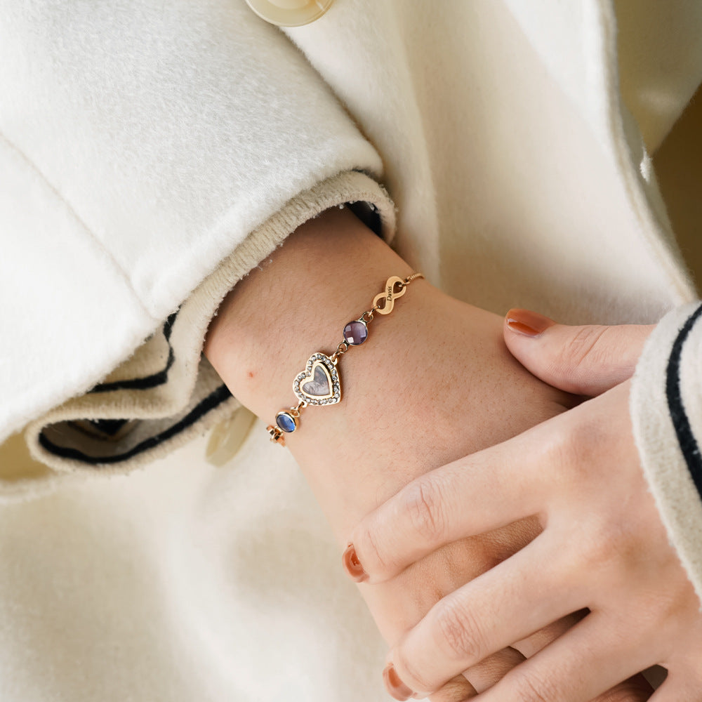 Collier Coeur Prénoms Personnalisés Avec Pierres De Naissance