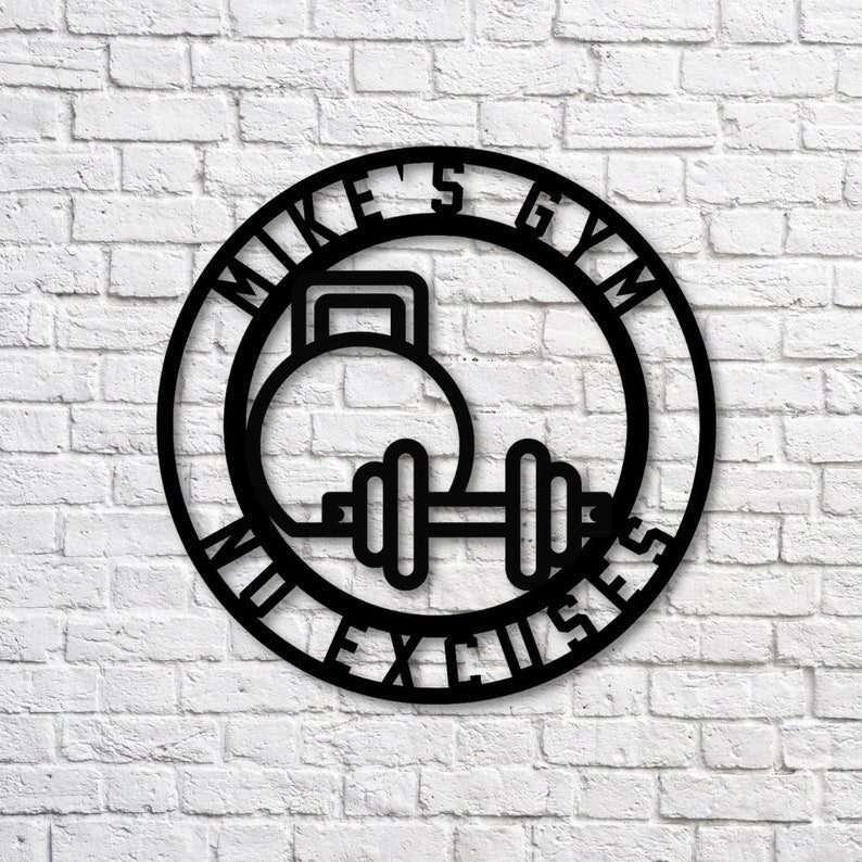Custom Home Gym Sign