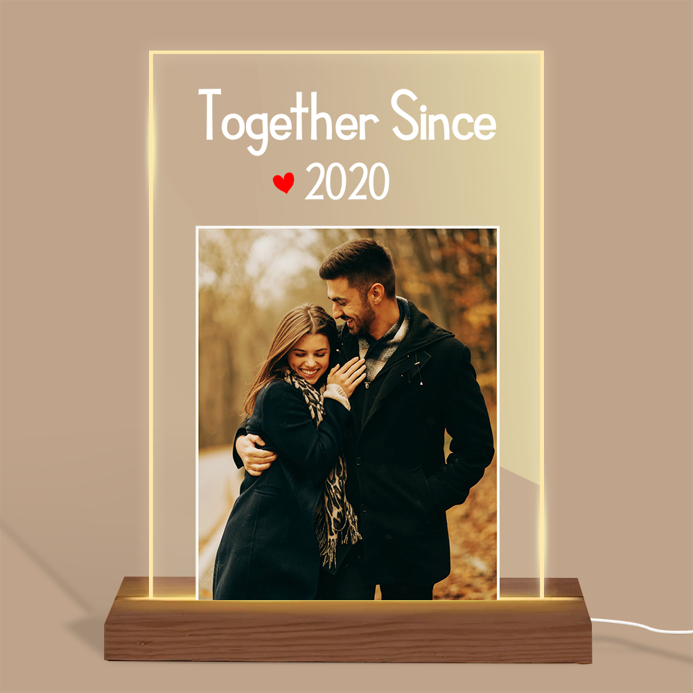 Personalized Together Since Couple  LED Lamp