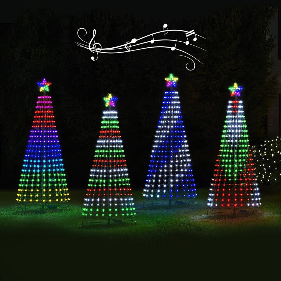 🎄Großer Weihnachtsverkauf - mehrfarbige LED-Weihnachtsbaum-Lichtshow