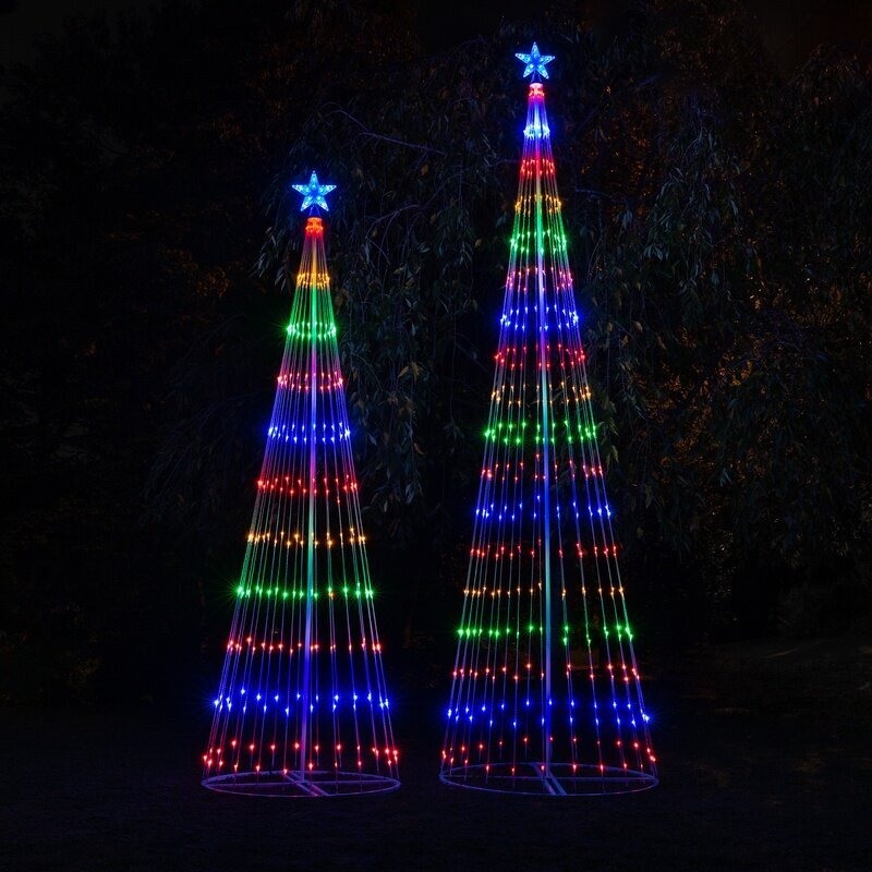 🎄Großer Weihnachtsverkauf - mehrfarbige LED-Weihnachtsbaum-Lichtshow