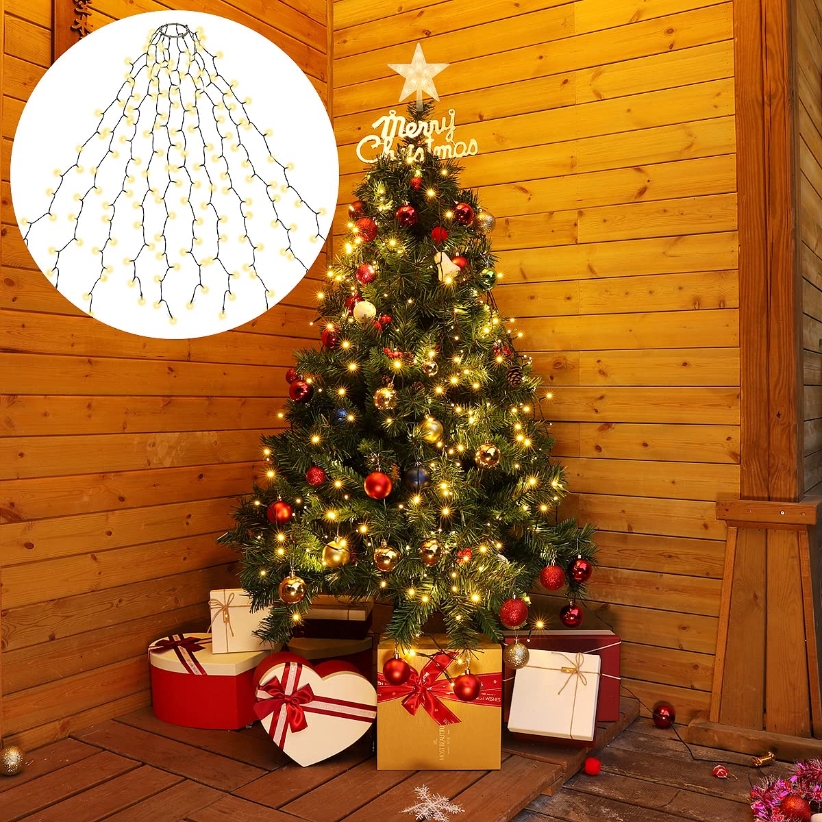 🎄Großer Weihnachtsverkauf - mehrfarbige LED-Weihnachtsbaum-Lichtshow