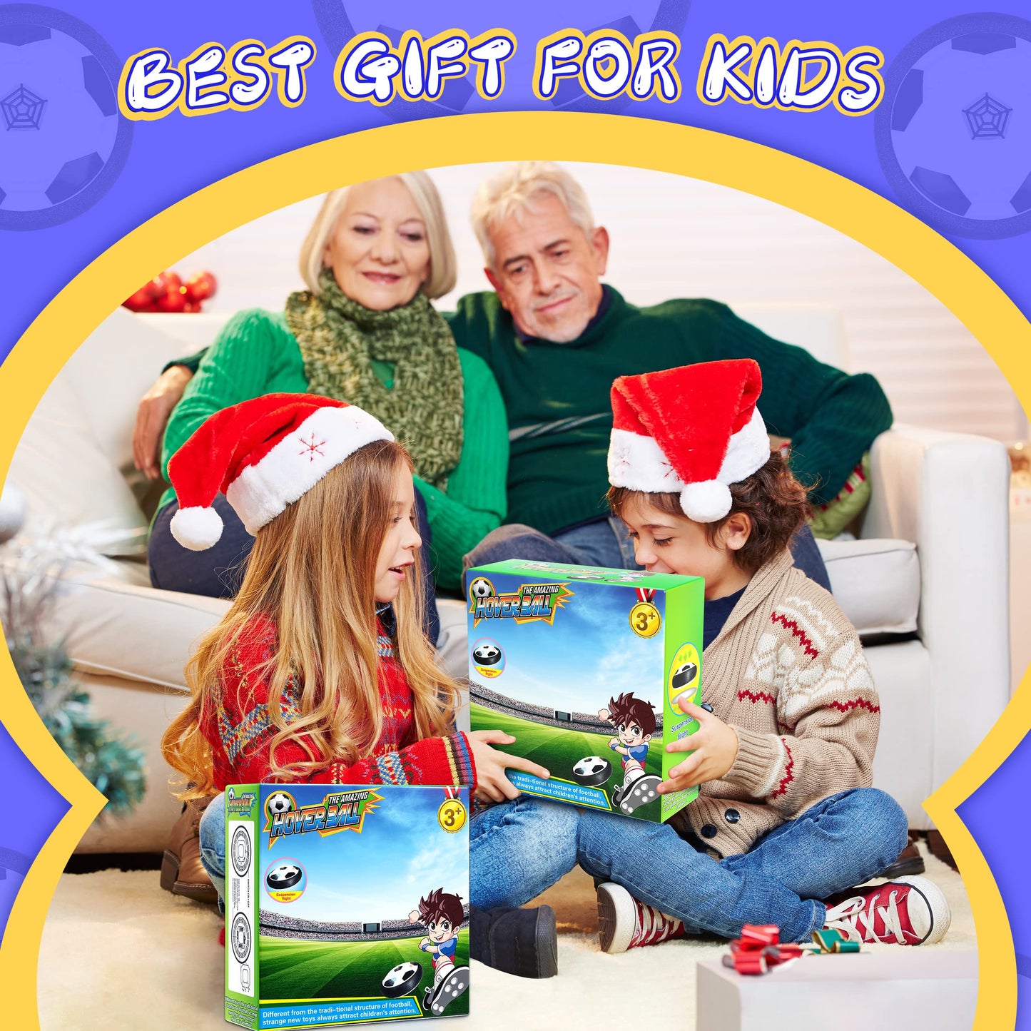 Ballon de football suspendu à LED