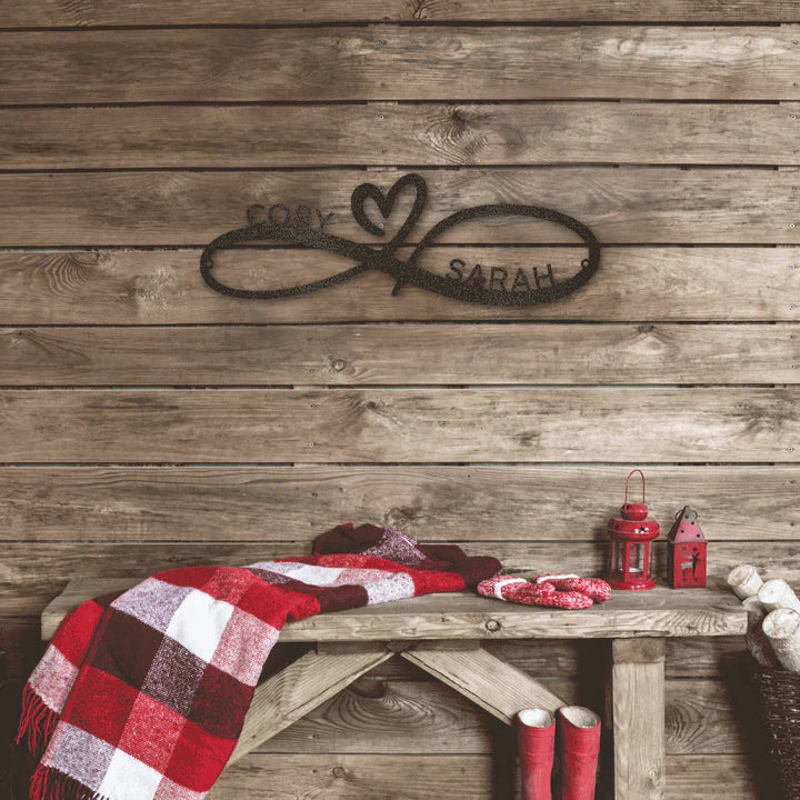 ✨Infinity Couples Monogram Metal Sign✨