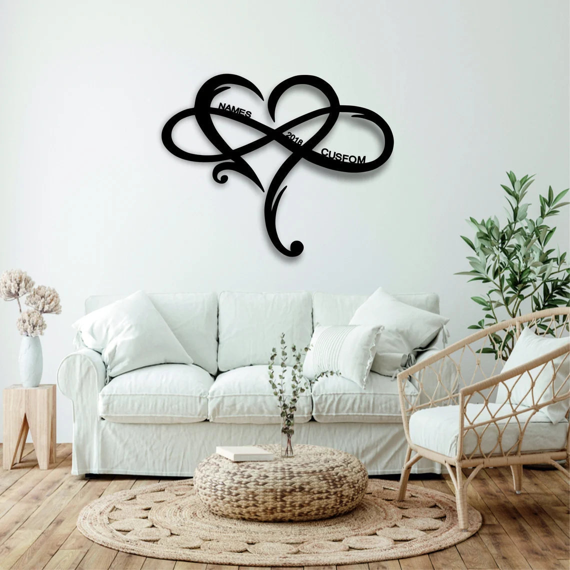 ✨Infinity Couples Monogram Metal Sign✨