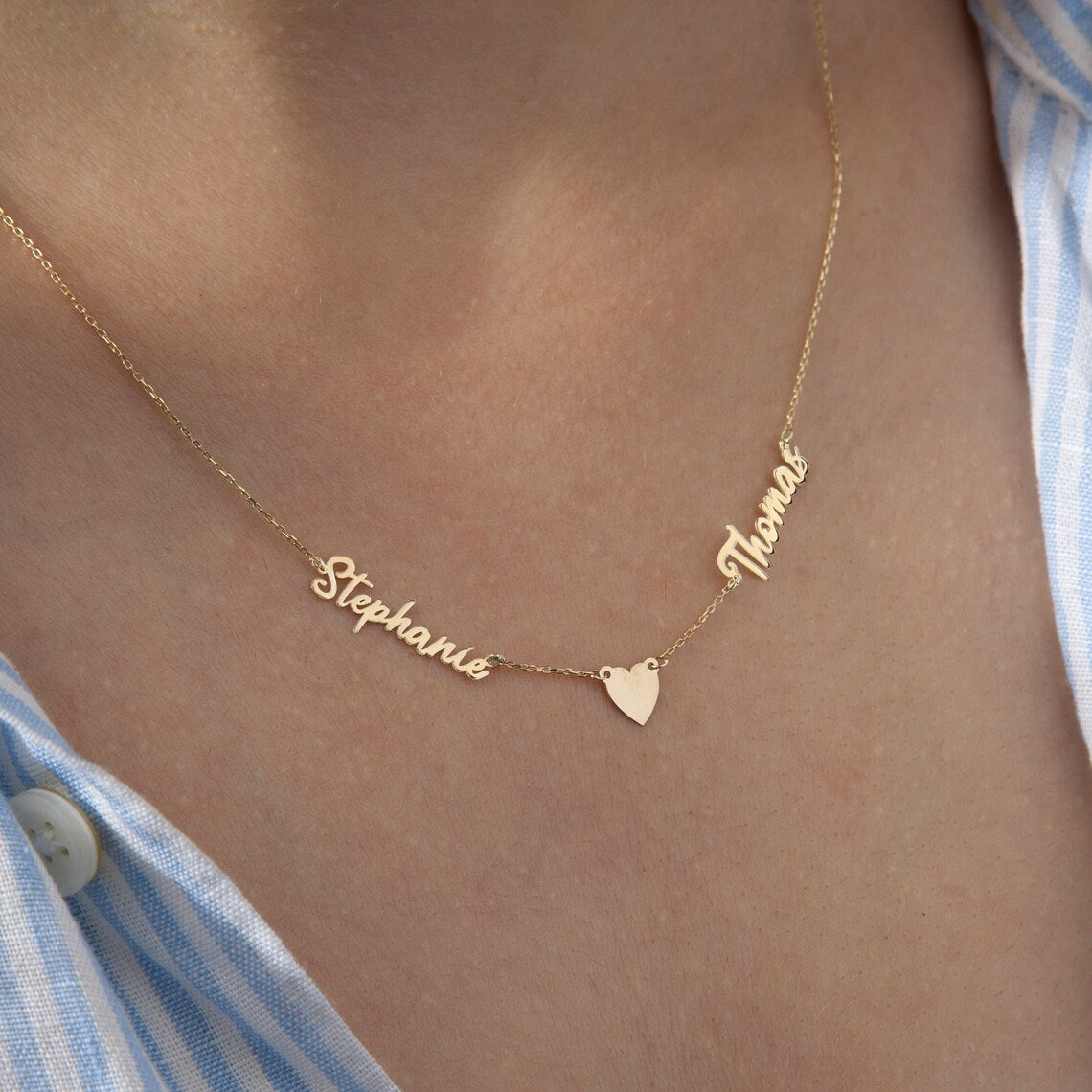 Couples Necklace with Infinity Charm