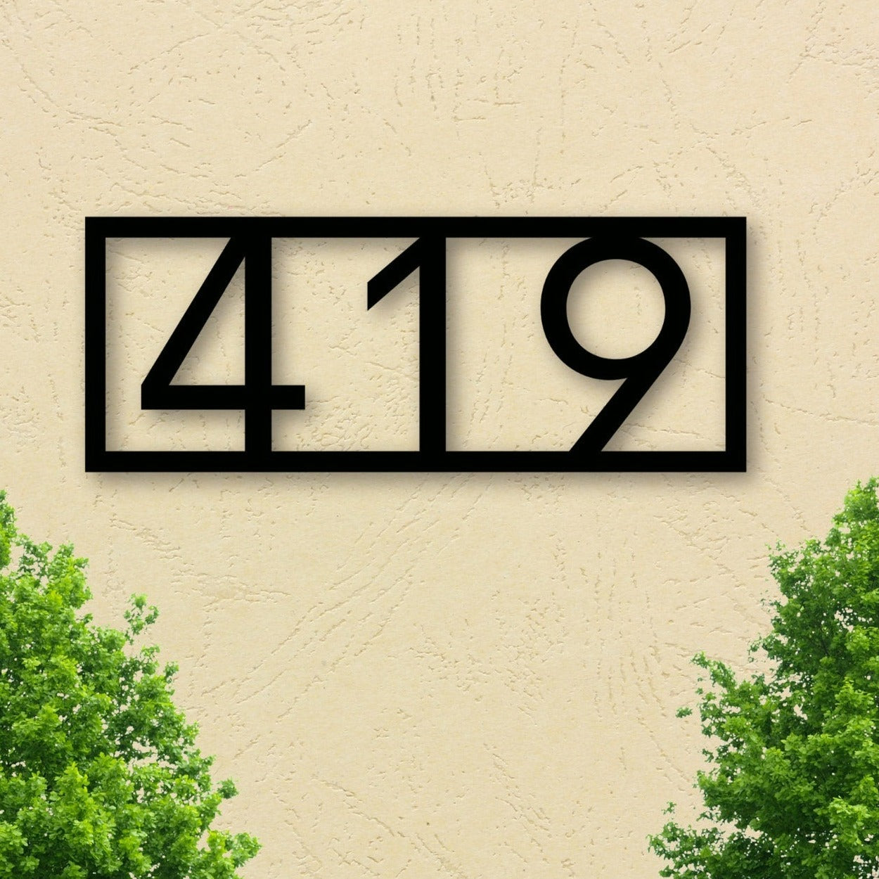 Metal House Numbers Sign #3