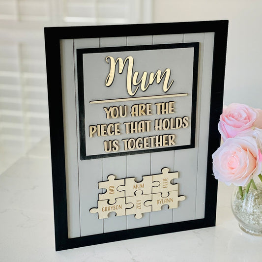 Personalisiertes Mama1-16 Puzzleteile Namensschild🎁