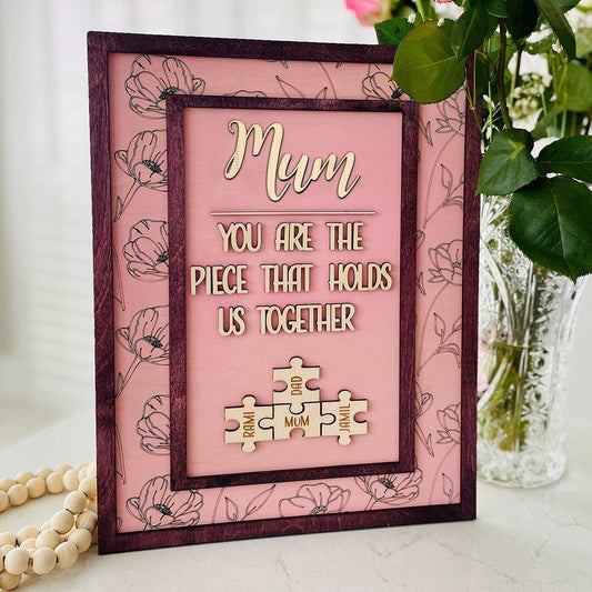 Personalisiertes Mama1-16 Puzzleteile Namensschild🎁