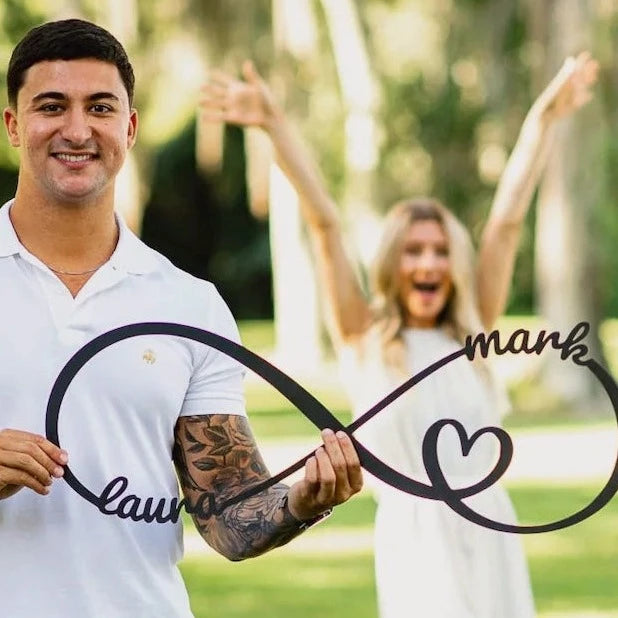 ✨Infinity Couples Monogram Metal Sign✨