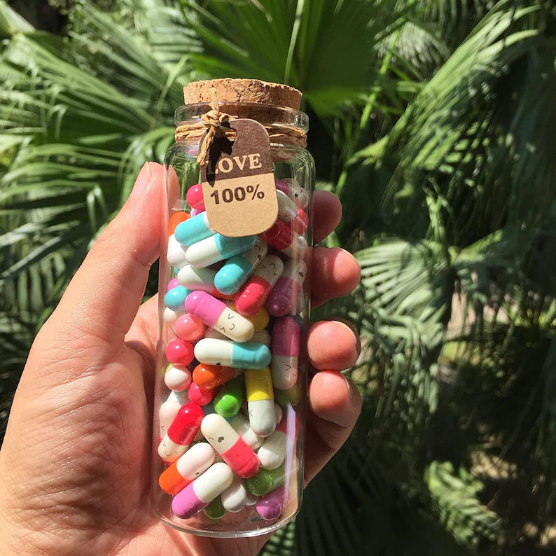 Capsule Letters Message In A Bottle (Mixed Colorš)