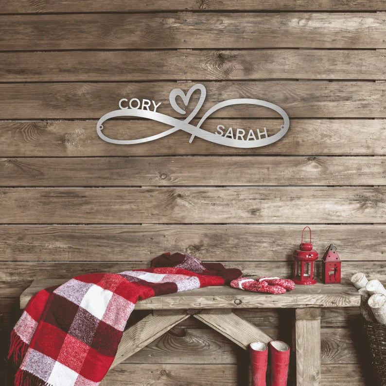 ✨Infinity Couples Monogram Metal Sign✨