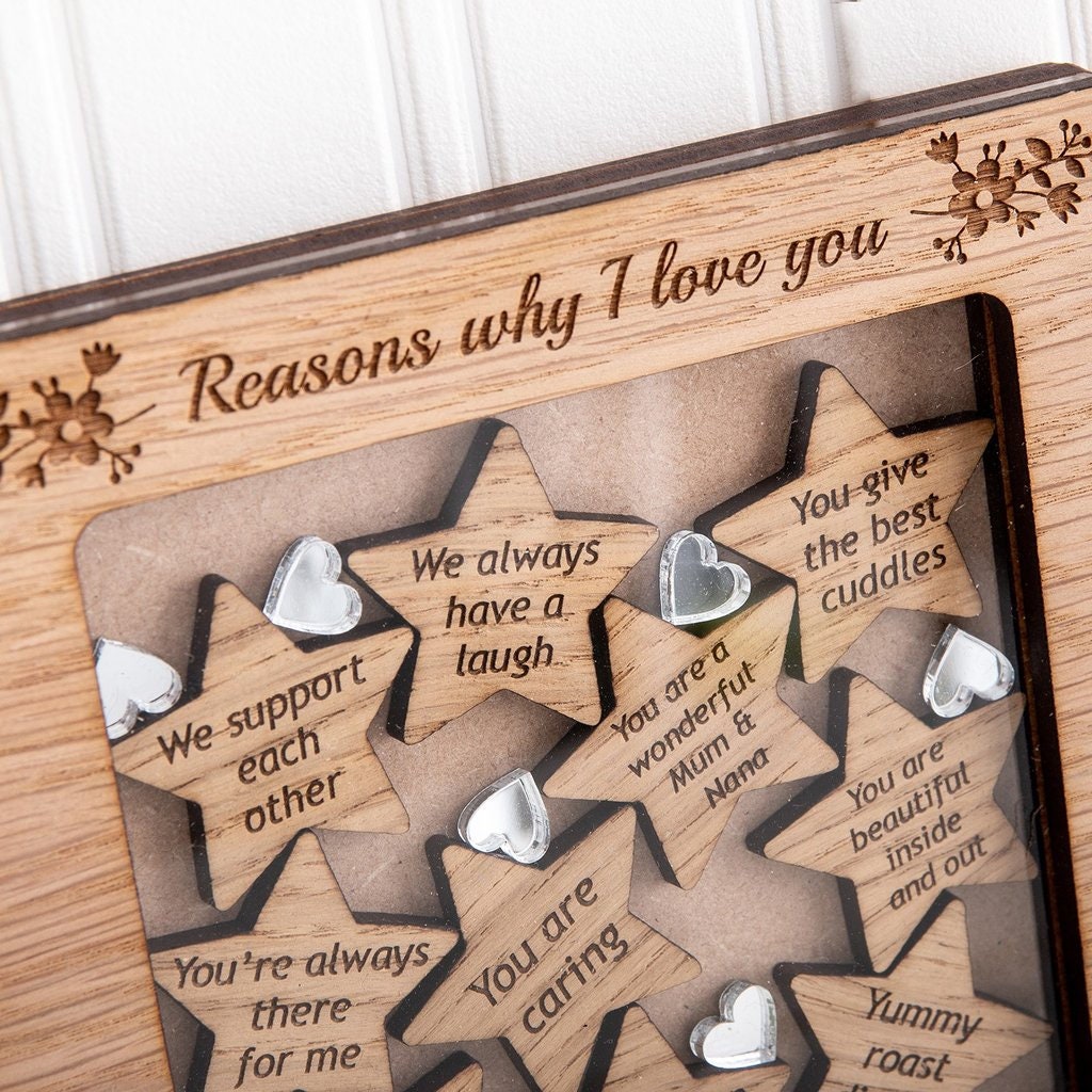 10 Gründe, warum ich dich liebe Personalisiertes Muttertagsgeschenk