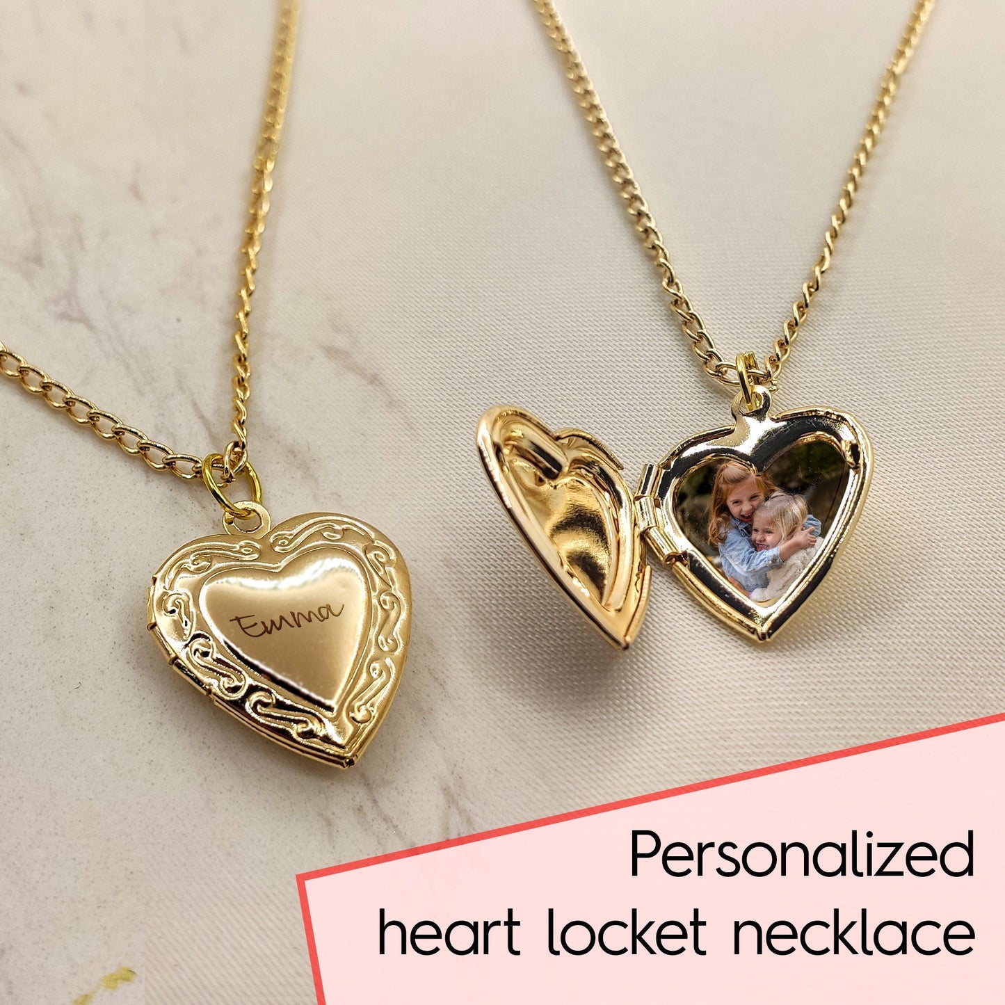 Heart Photo Necklace