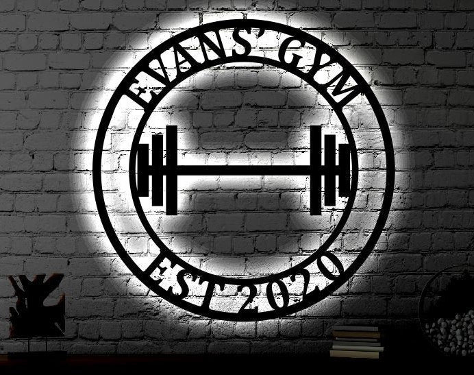 Custom Home Gym Sign