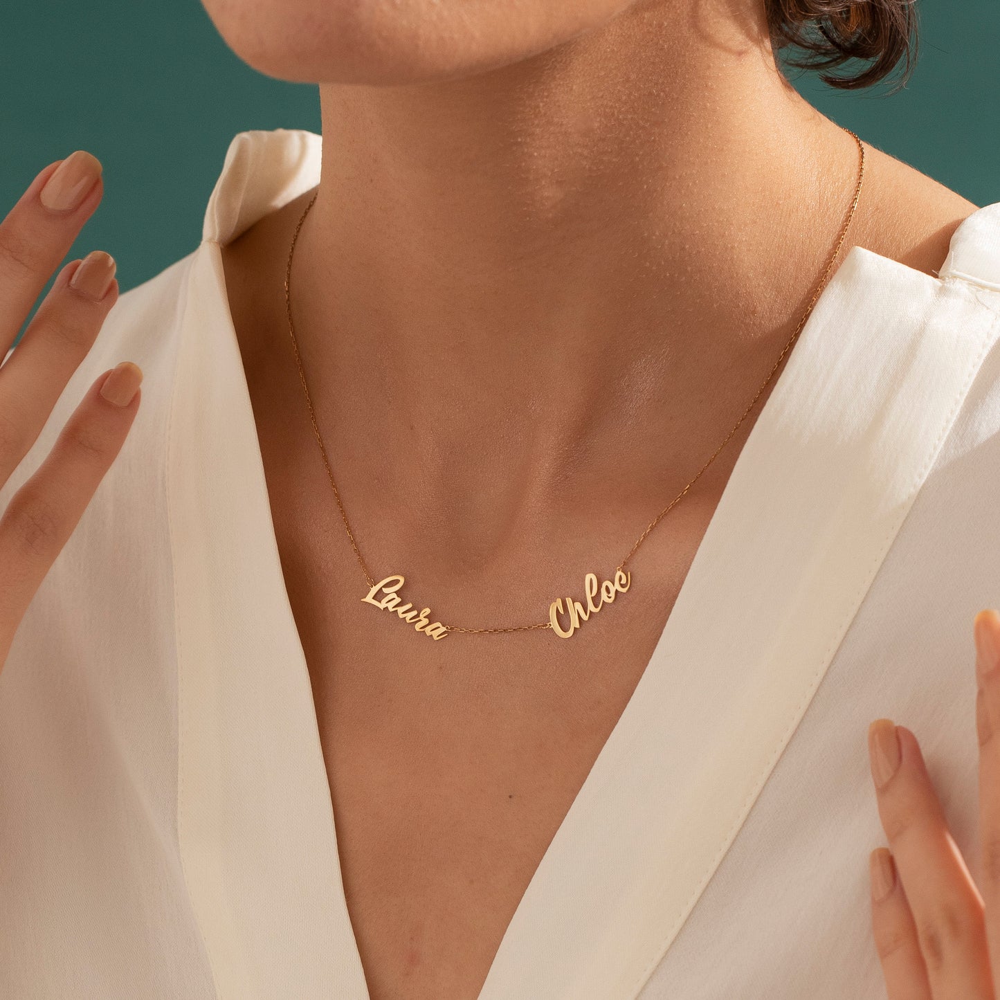 Couples Necklace with Infinity Charm