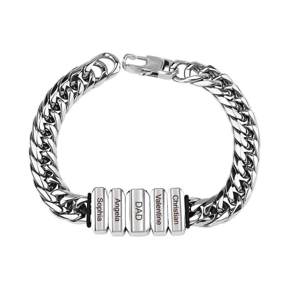 Bracelet Homme Avec Perles Personnalisées