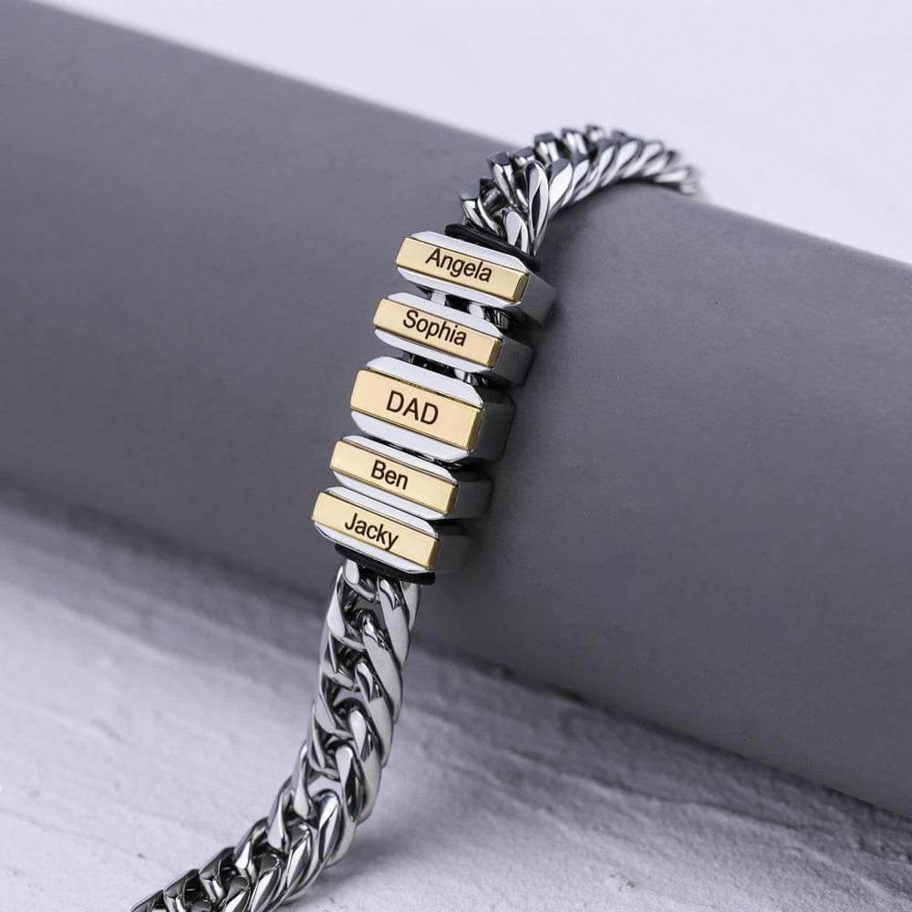 Bracelet Homme Avec Perles Personnalisées
