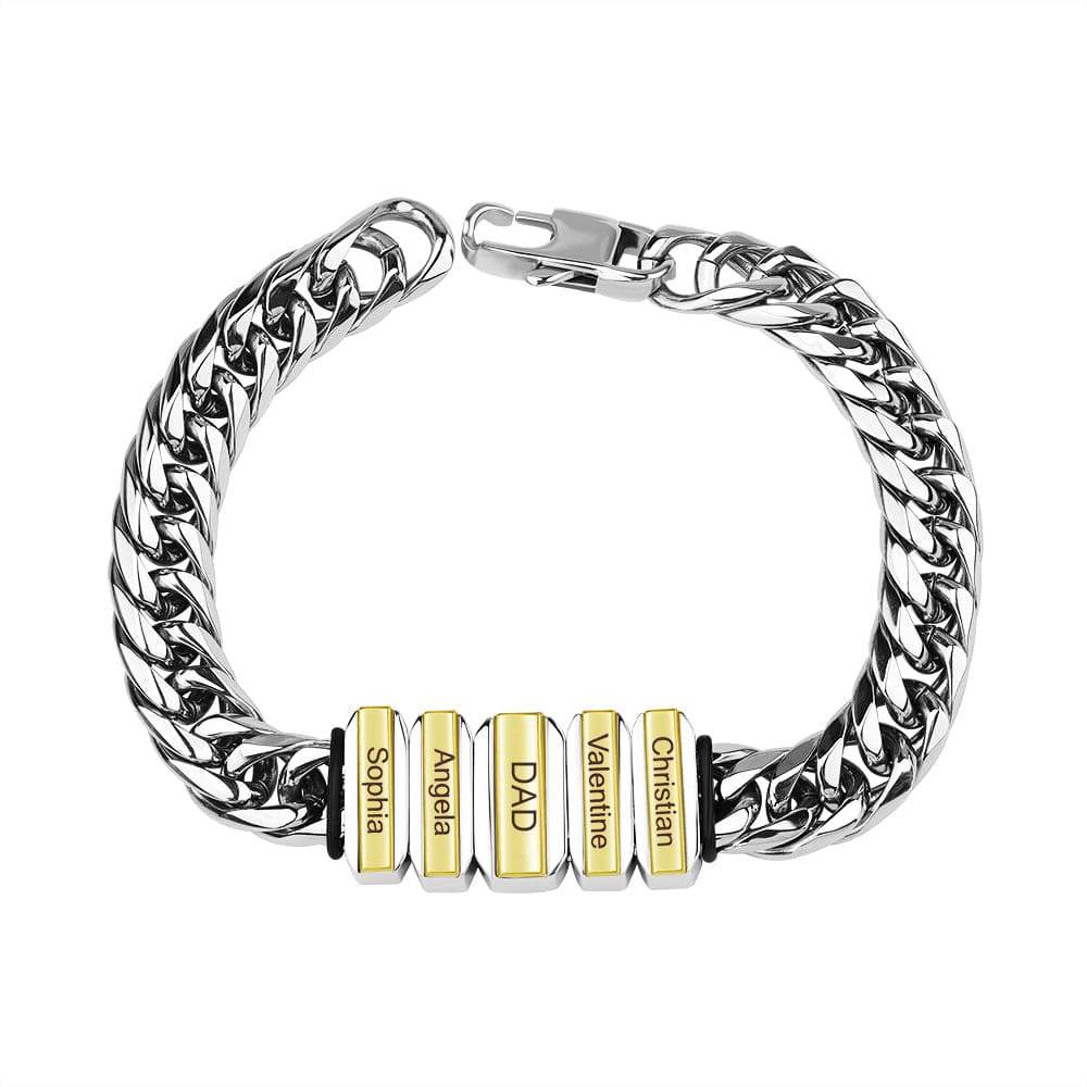 Bracelet Homme Avec Perles Personnalisées