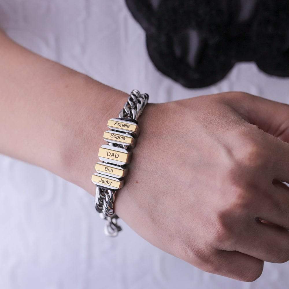 Bracelet Homme Avec Perles Personnalisées