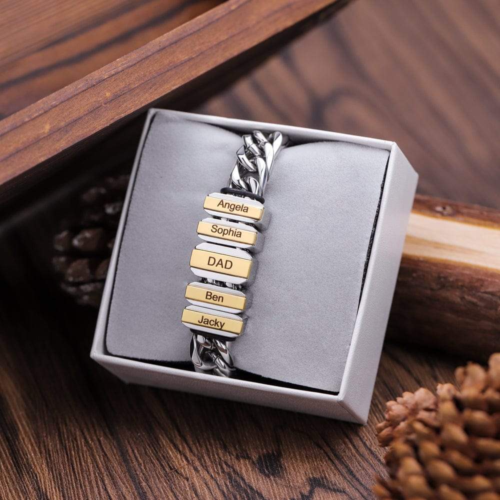 Bracelet Homme Avec Perles Personnalisées