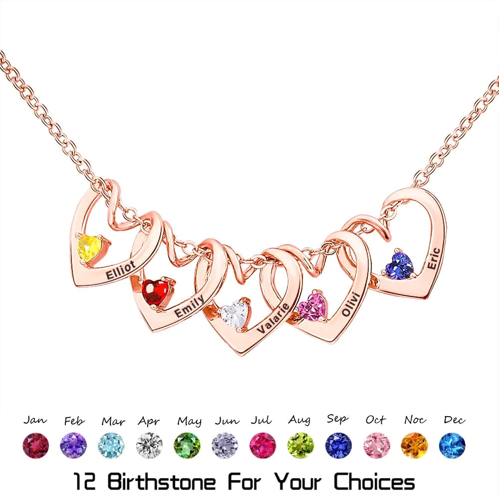 Heart of Love Birthstone Necklace