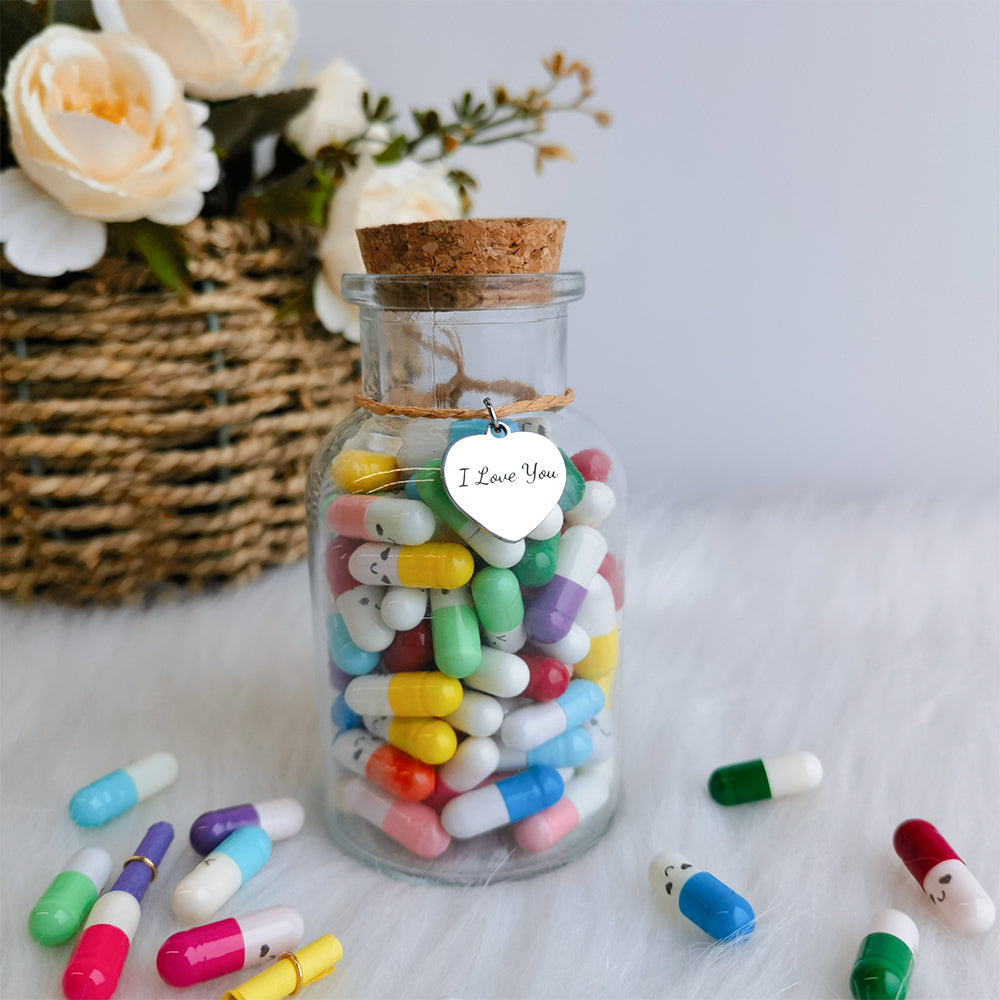 🎁Custom 100 Capsules Letters Message In A Bottle (Mixed Color 🎁)