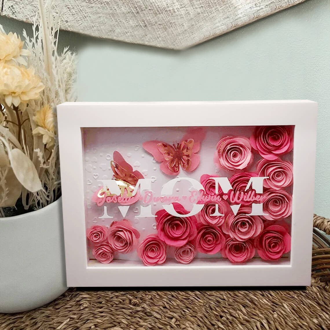 Customized Mother's Day Butterfly Flower Box🎉