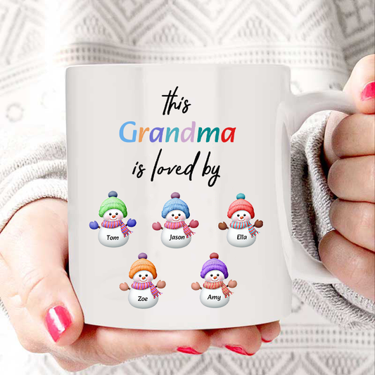 Personalized Loved By Mug Gift⛄️