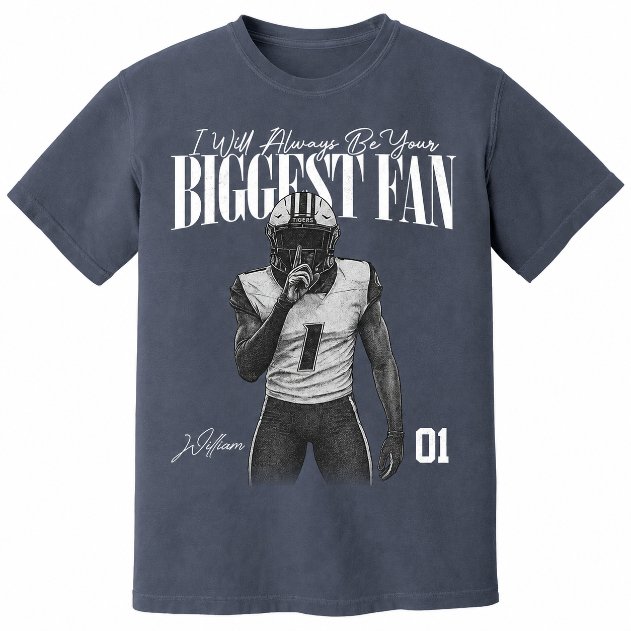Custom Football Player Photo Tee