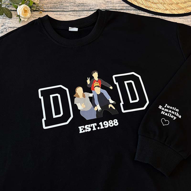 Custom Portrait Sweatshirt - Father's Day Gift