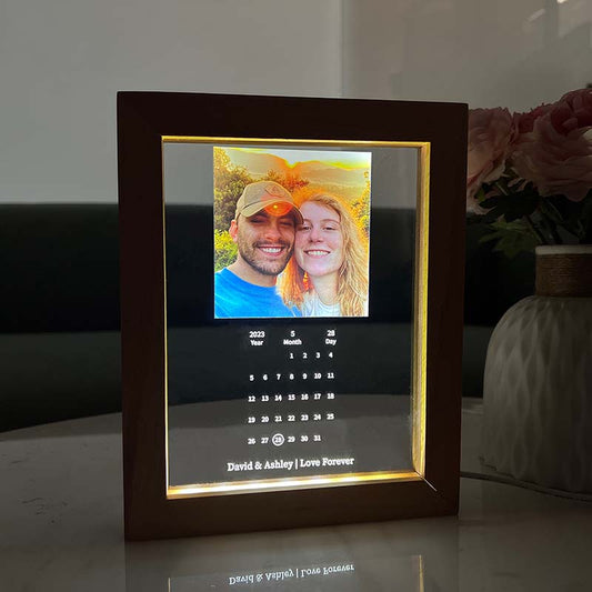 Personalized Anniversary LED Light with Photo