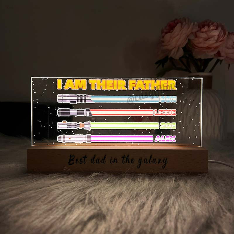 I Am Their Father Photo Led Light