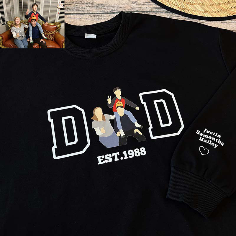 Custom Portrait Sweatshirt - Father's Day Gift