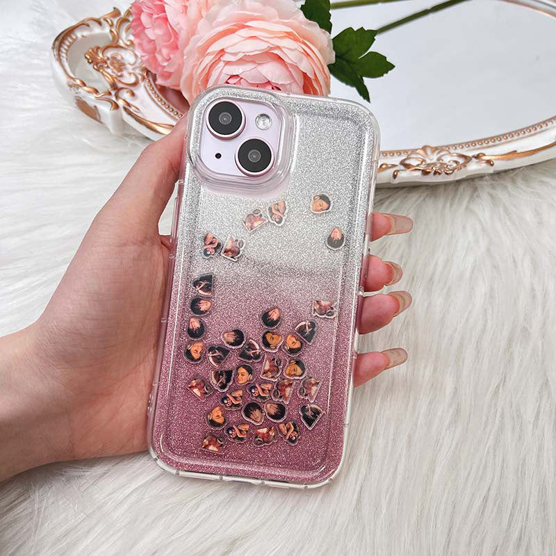 Custom Photo Glitter Phone Case ✨