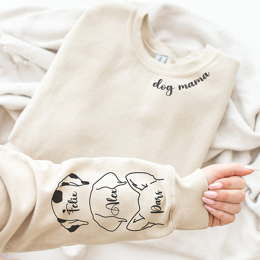 Personalized Pet Line Drawing Sweatshirt