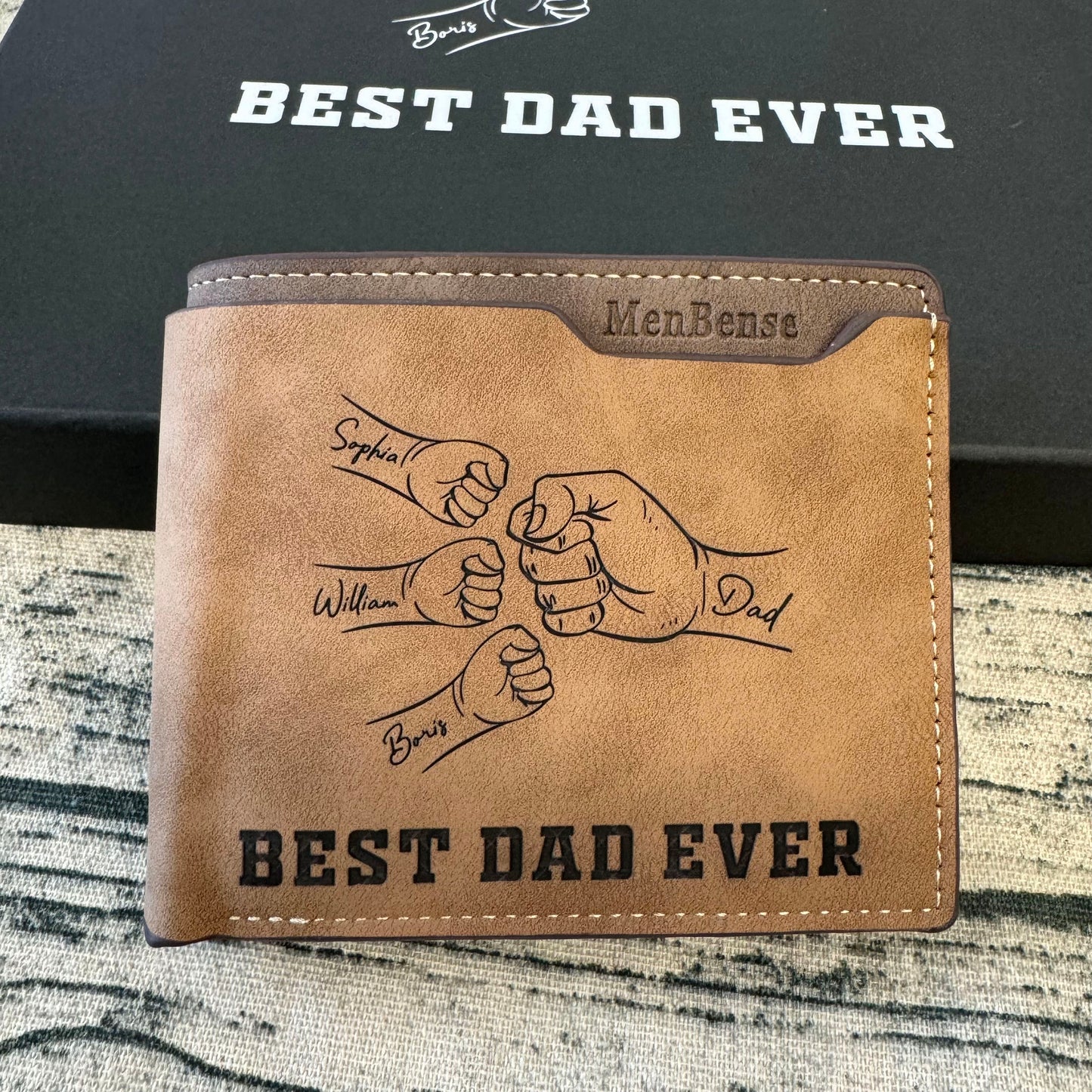 Best Dad Ever Father's Day Gift - Wallet & Belt Set