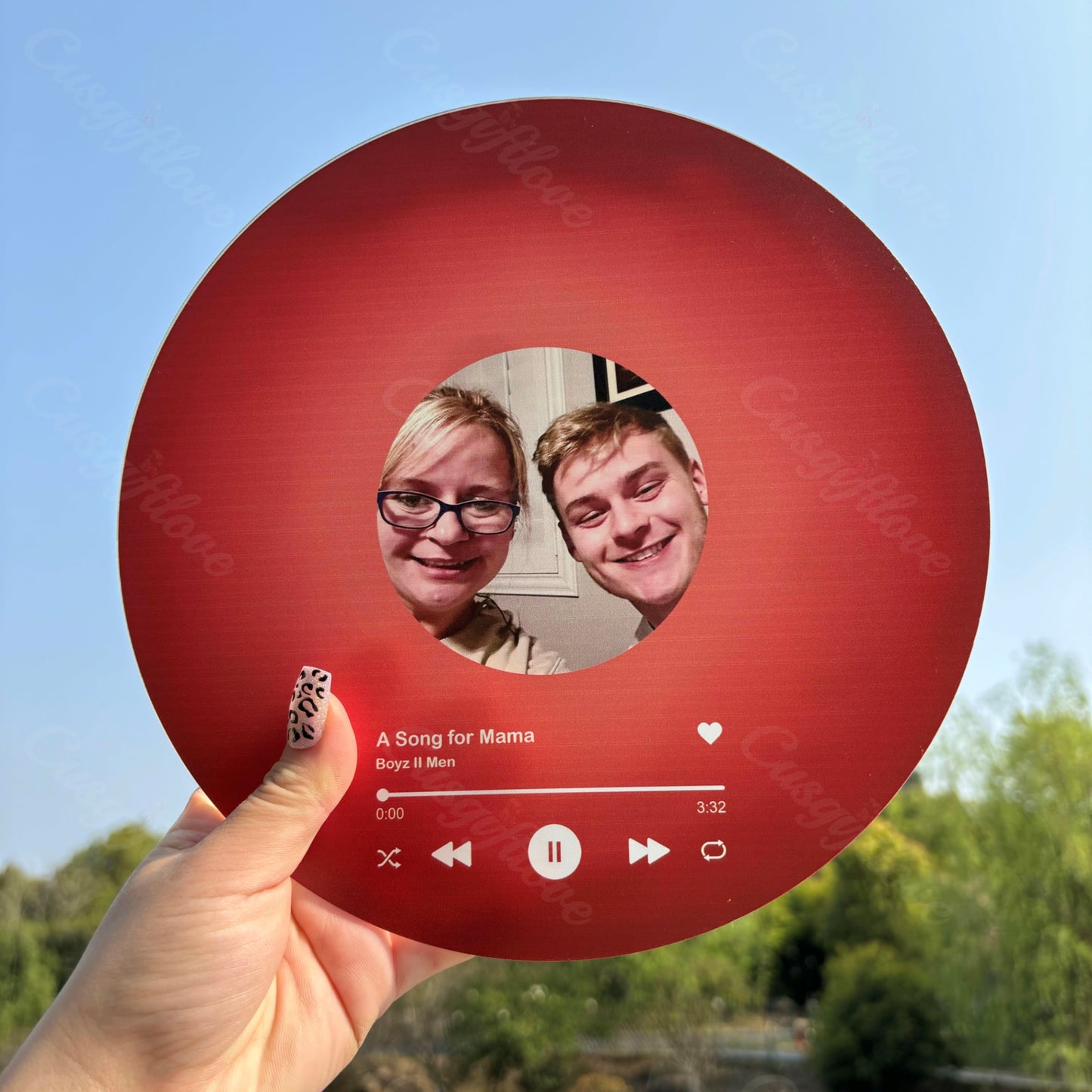 Personalized Record with Photo - Acrylic Song Plaque with NFC🎵