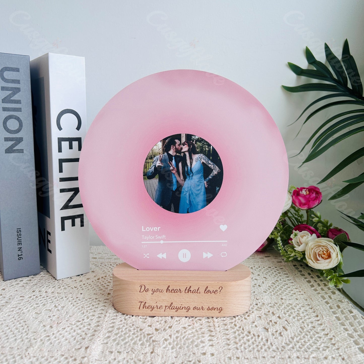 Personalized Record with Photo - Acrylic Song Plaque with NFC