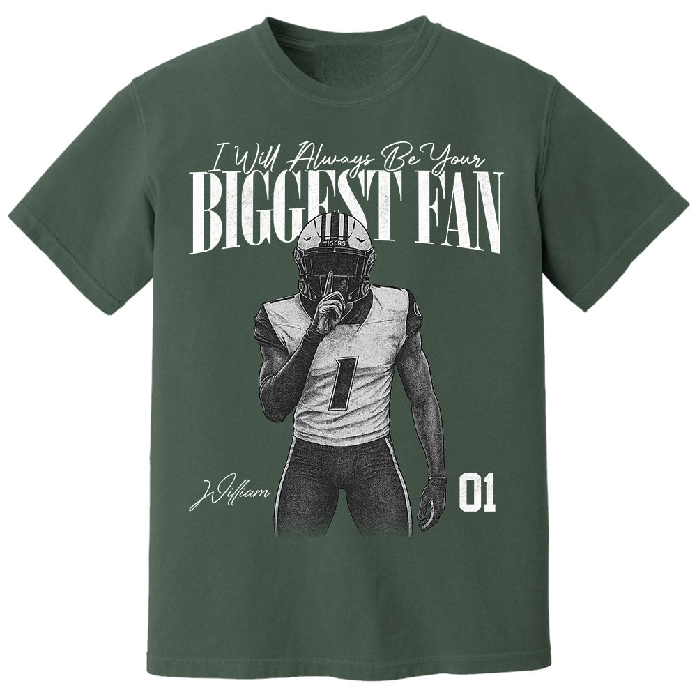 Custom Football Player Photo Tee