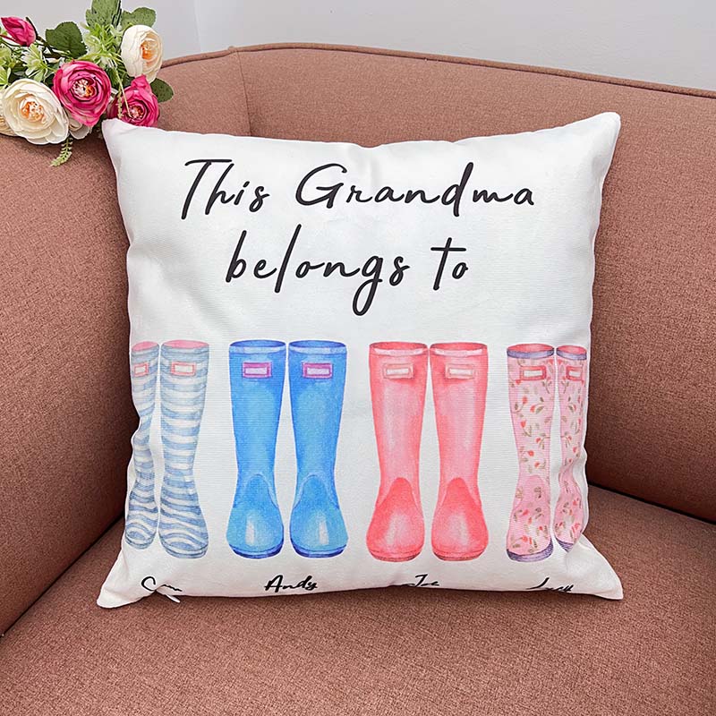 Personalized Family Rain Boots Names Blanket&Pillow