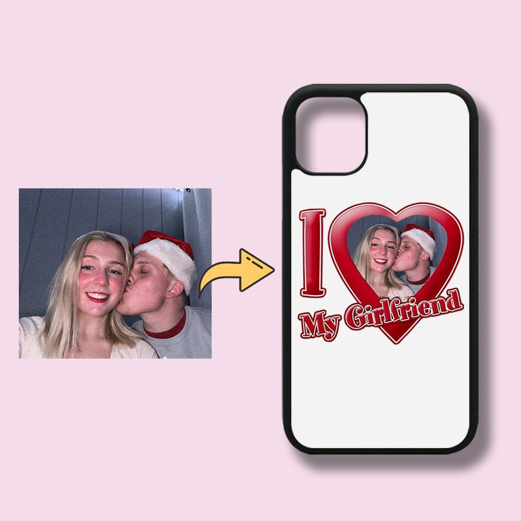 I Love My BF/GF Custom Photo Phone Case