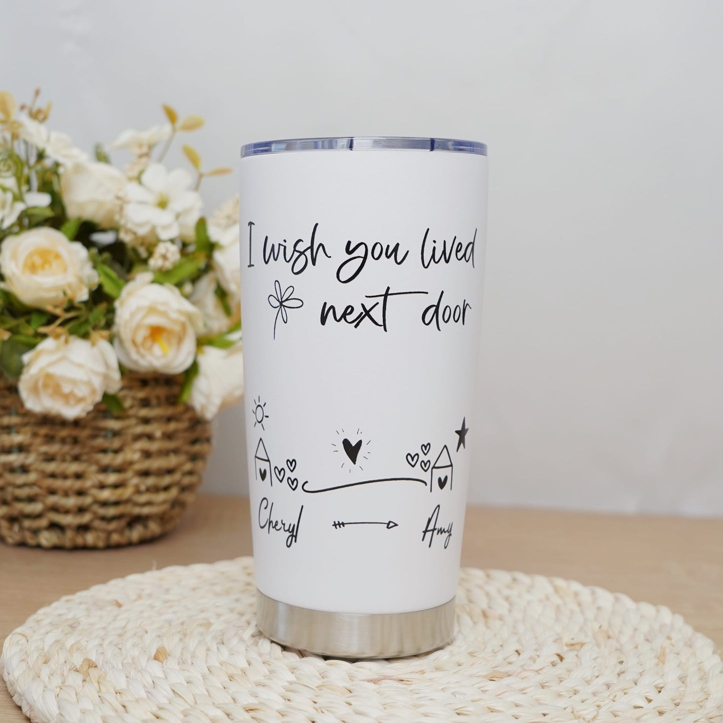 Friendship Custom Stainless Steel Tumbler💞