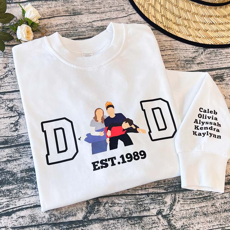 Custom Portrait Sweatshirt - Father's Day Gift