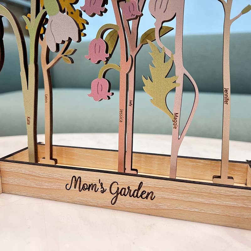 Custom Wooden Plaque - Grandma's Garden - Personalized Gifts for Mom