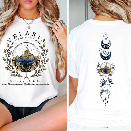 Velaris City of Starlight Two-Sided Shirt - The Night Court T-Shirt