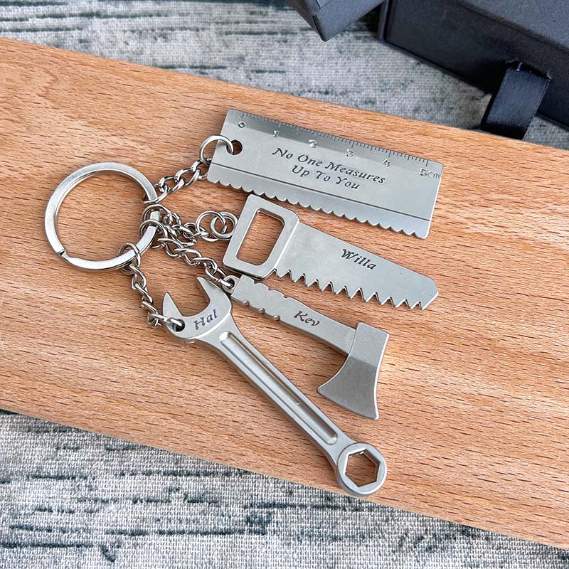 Mechanic Wrench keychain tools Father's gift