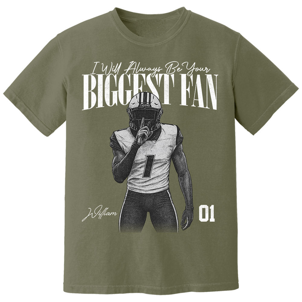 Custom Football Player Photo Tee