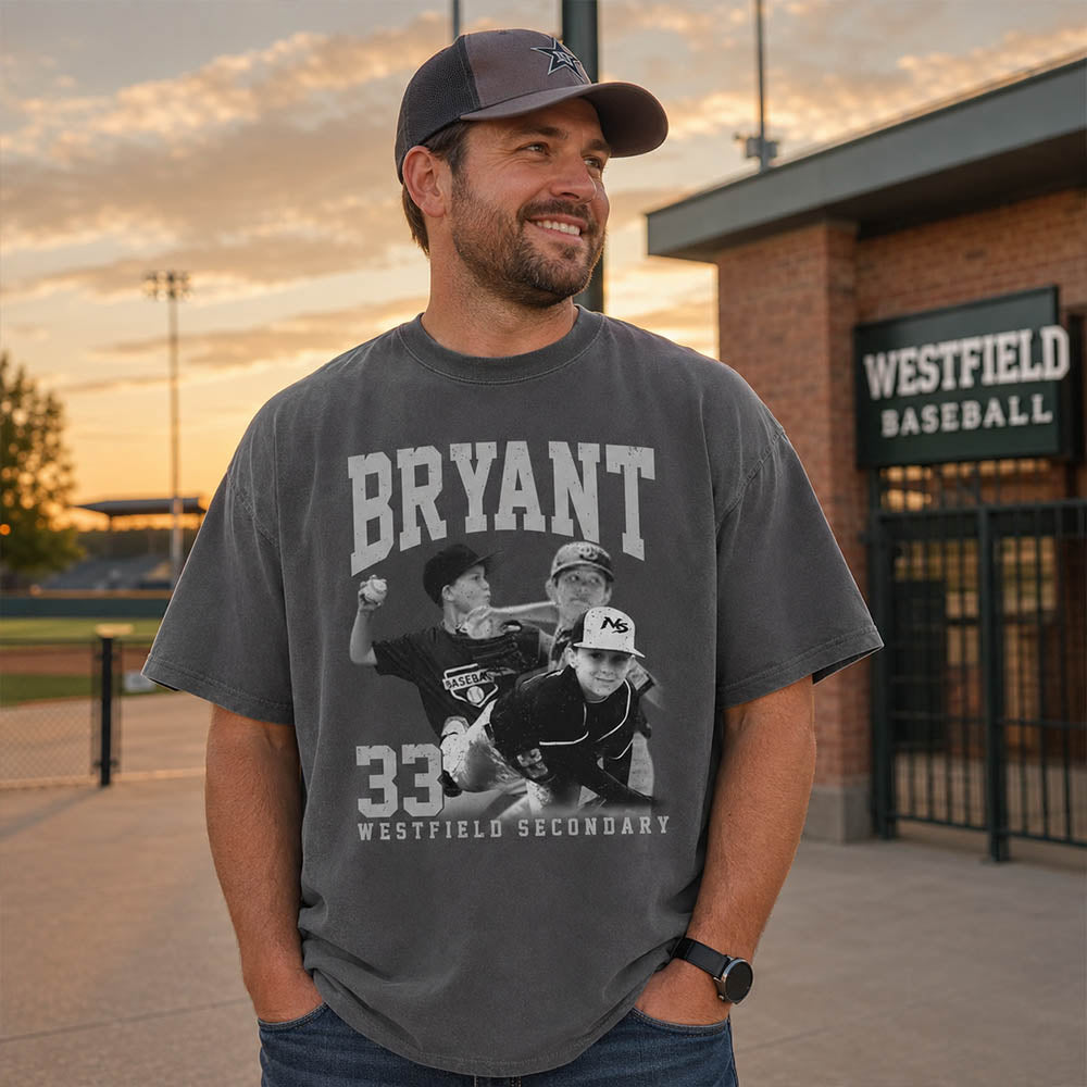 Baseball Lover - Personalized Washed Tee Custom Sport Players Sport Family NA04