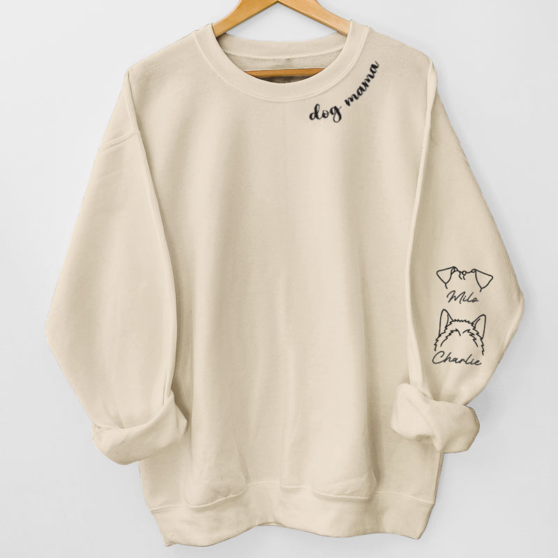 Personalized Pet Line Drawing Sweatshirt